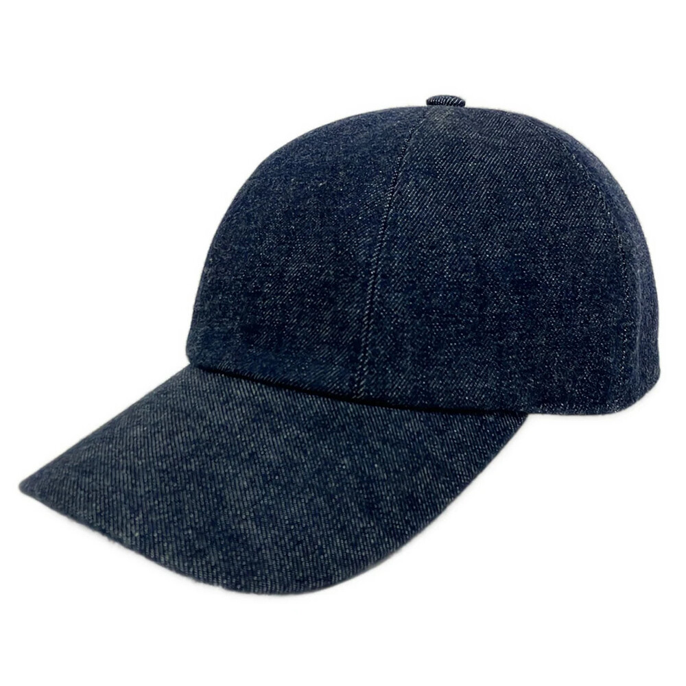 Hermes Navy Denim Hat #336575H73B